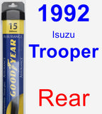 Rear Wiper Blade for 1992 Isuzu Trooper - Assurance