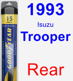 Rear Wiper Blade for 1993 Isuzu Trooper - Assurance