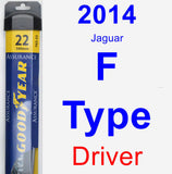 Driver Wiper Blade for 2014 Jaguar F-Type - Assurance