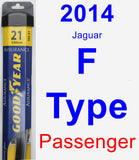 Passenger Wiper Blade for 2014 Jaguar F-Type - Assurance