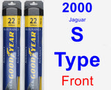 Front Wiper Blade Pack for 2000 Jaguar S-Type - Assurance