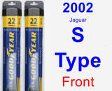 Front Wiper Blade Pack for 2002 Jaguar S-Type - Assurance