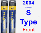 Front Wiper Blade Pack for 2004 Jaguar S-Type - Assurance