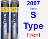 Front Wiper Blade Pack for 2007 Jaguar S-Type - Assurance