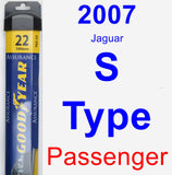 Passenger Wiper Blade for 2007 Jaguar S-Type - Assurance