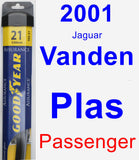 Passenger Wiper Blade for 2001 Jaguar Vanden Plas - Assurance