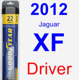 Driver Wiper Blade for 2012 Jaguar XF - Assurance