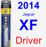 Driver Wiper Blade for 2014 Jaguar XF - Assurance