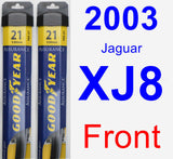 Front Wiper Blade Pack for 2003 Jaguar XJ8 - Assurance