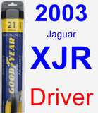 Driver Wiper Blade for 2003 Jaguar XJR - Assurance