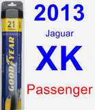 Passenger Wiper Blade for 2013 Jaguar XK - Assurance