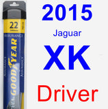 Driver Wiper Blade for 2015 Jaguar XK - Assurance