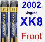 Front Wiper Blade Pack for 2002 Jaguar XK8 - Assurance