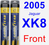 Front Wiper Blade Pack for 2005 Jaguar XK8 - Assurance