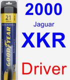 Driver Wiper Blade for 2000 Jaguar XKR - Assurance