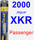 Passenger Wiper Blade for 2000 Jaguar XKR - Assurance