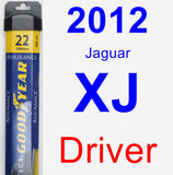 Driver Wiper Blade for 2012 Jaguar XJ - Assurance