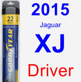 Driver Wiper Blade for 2015 Jaguar XJ - Assurance