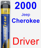 Driver Wiper Blade for 2000 Jeep Cherokee - Assurance