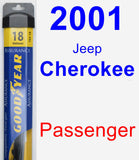 Passenger Wiper Blade for 2001 Jeep Cherokee - Assurance