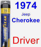 Driver Wiper Blade for 1974 Jeep Cherokee - Assurance