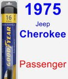 Passenger Wiper Blade for 1975 Jeep Cherokee - Assurance