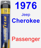 Passenger Wiper Blade for 1976 Jeep Cherokee - Assurance