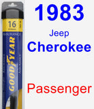 Passenger Wiper Blade for 1983 Jeep Cherokee - Assurance