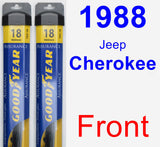 Front Wiper Blade Pack for 1988 Jeep Cherokee - Assurance