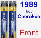 Front Wiper Blade Pack for 1989 Jeep Cherokee - Assurance