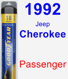 Passenger Wiper Blade for 1992 Jeep Cherokee - Assurance