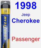 Passenger Wiper Blade for 1998 Jeep Cherokee - Assurance