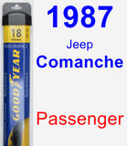 Passenger Wiper Blade for 1987 Jeep Comanche - Assurance