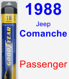 Passenger Wiper Blade for 1988 Jeep Comanche - Assurance