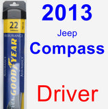 Driver Wiper Blade for 2013 Jeep Compass - Assurance