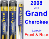 Front & Rear Wiper Blade Pack for 2008 Jeep Grand Cherokee - Assurance