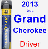 Driver Wiper Blade for 2013 Jeep Grand Cherokee - Assurance