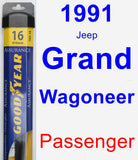 Passenger Wiper Blade for 1991 Jeep Grand Wagoneer - Assurance