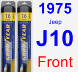 Front Wiper Blade Pack for 1975 Jeep J10 - Assurance