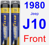 Front Wiper Blade Pack for 1980 Jeep J10 - Assurance