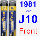 Front Wiper Blade Pack for 1981 Jeep J10 - Assurance