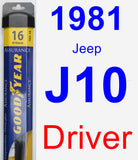 Driver Wiper Blade for 1981 Jeep J10 - Assurance