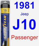 Passenger Wiper Blade for 1981 Jeep J10 - Assurance