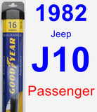 Passenger Wiper Blade for 1982 Jeep J10 - Assurance