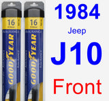 Front Wiper Blade Pack for 1984 Jeep J10 - Assurance