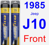 Front Wiper Blade Pack for 1985 Jeep J10 - Assurance