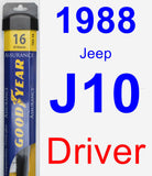 Driver Wiper Blade for 1988 Jeep J10 - Assurance