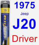 Driver Wiper Blade for 1975 Jeep J20 - Assurance