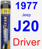 Driver Wiper Blade for 1977 Jeep J20 - Assurance