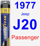 Passenger Wiper Blade for 1977 Jeep J20 - Assurance